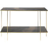 Anne Konsolbord fra Cozy Living, Antik messing/Brunt glas